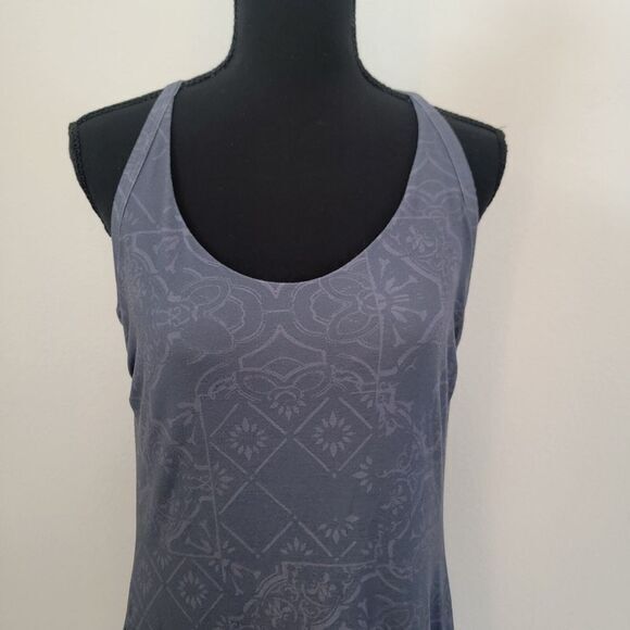 Prana Gray Dress Sz Medium Athletic Gorp Granola Shelf‎ Bra Racerback Round Neck - Picture 6 of 12